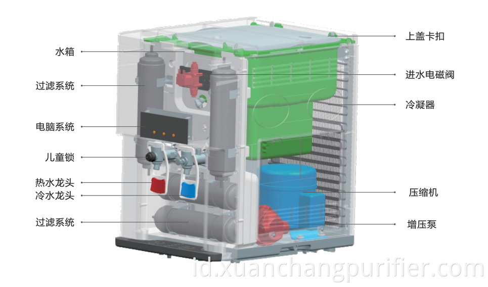 Dispenser Air Pendingin Elektronik Kelas Tinggi Kelas Tinggi